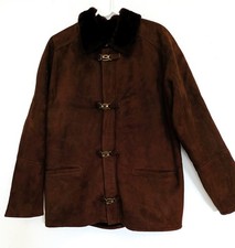 Manteau parka homme en daim et