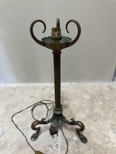 Ancien Pied De Lampe Max Le Verrier En Bronze