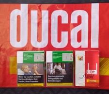 Lot de 3 anciens paquet de cigarette vide DUCAL + 1 sachet publicitaire