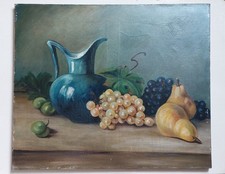 Huile sur toile "nature morte
