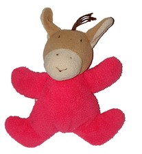 Petit doudou Cheval rose Fluo