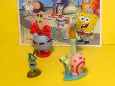 L6 -  4 kinder  2005 + 1 BPZ  - BOB L'EPONGE   S-202  /  S-203  / S-205 /  S-207