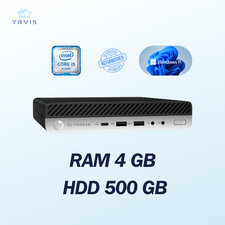 PC DE BUREAU HP 800 G4 MINI INTEL I5 RAM 4 Go HDD 500 Go WIN 11 PRO RECONDITI...