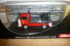 schuco volkswagen vw T2a  feuerweher mit drehleiter 1/43