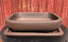 Pot bonsaï avec soucoupe - avec,