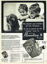 publicité Advertising  1122  1958   caméra Beaulieu T 8  President