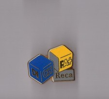 Pin's Société Réca (version cubes di ch fa+ - signé Arthus Bertrand)