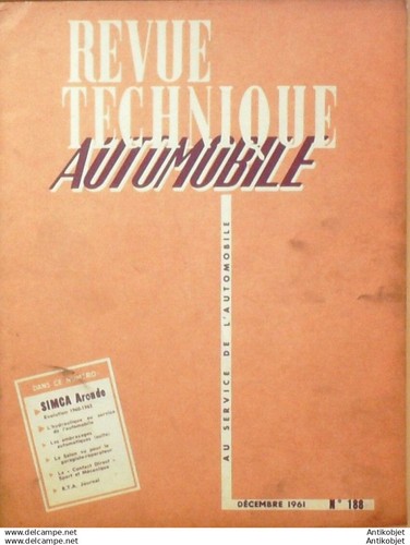 Revue technique simca aronde - technique,