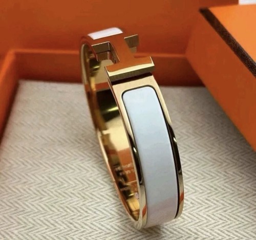Hermes bracelet clic - (clic, white