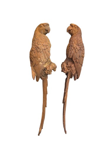 Statues perroquets fonte - statues,