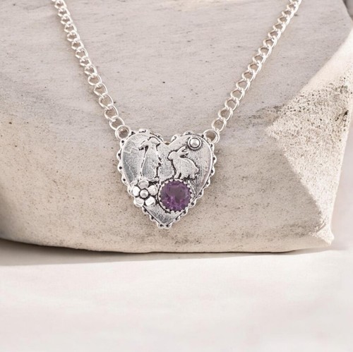 Pendentif february birth - birth, gemme