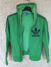 Veste à capuche ADIDAS vintage VENTEX vert TREFOIL jacket années 70 giacca XS