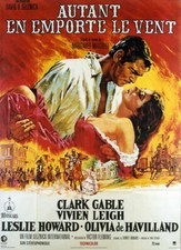 affiche du film AUTANT EN EMPORTE LE VENT 120x160 cm ressortie