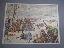 AT181 AFFICHE SCOLAIRE ECOLE ROSSIGNOL RETRAITE DE RUSSIE - LES TROIS GLORIEUSES