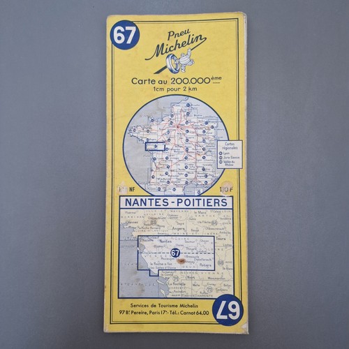 Carte michelin 1960 - michelin, 67
