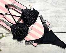 Ensemble Thong Push-Up Noir