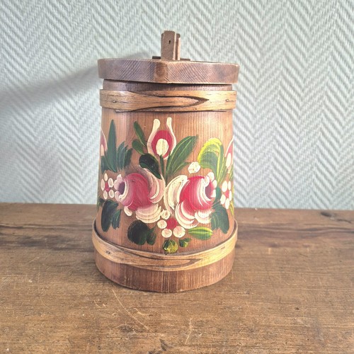 Ancien panier bois boîte - ancien,