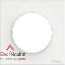 Lot de 10 plaques simple Odace Style 1 poste blanc Schneider S520702