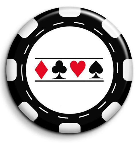 Jeton casino noir badge - jeton,
