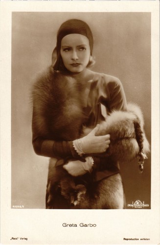 Cpa film star greta garbo - film,