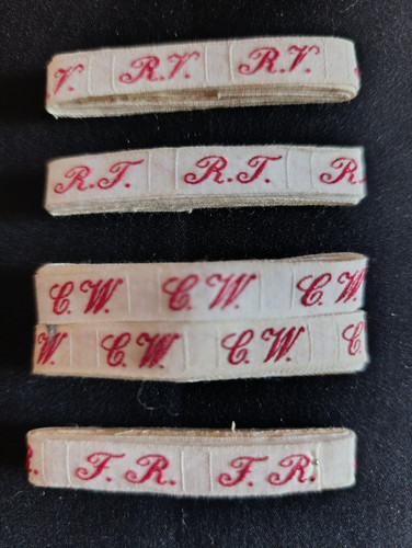 Lot ancien ruban initiale - lot, d'