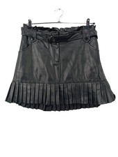 ZARA Jupe en cuir synthétique