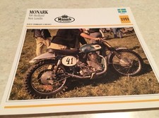 Carte moto Monark 500 Hedlund Sten Ludin 1959 collection Atlas Suède