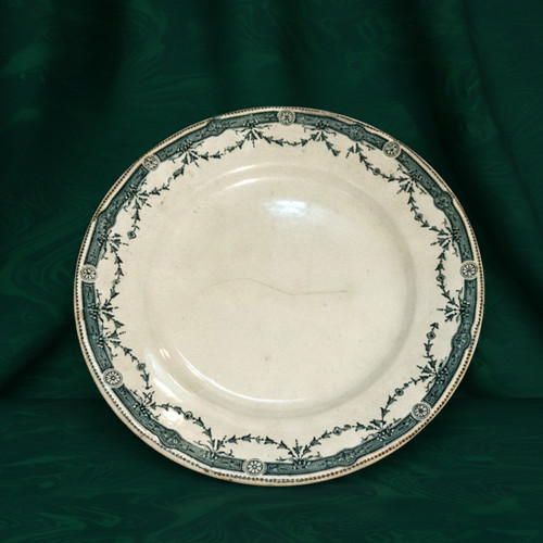 Plat vintage faïence - plat, en