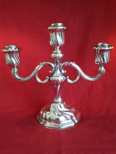 Bougeoir bras argent - bougeoir,