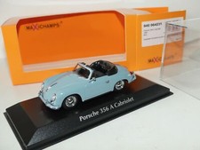 PORSCHE 356 A CABRIOLET 1956 Bleu MAXICHAMPS MINICHAMPS 1:43