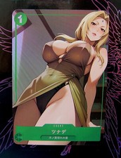 Tsunade Haruno Naruto CARTE ACG Double Face Goddess Story Anime Waifu Holo Card