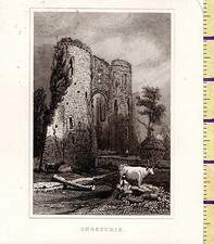 C1815 Antique Taille S Géorgien Imprimé ~ Ingestrie Dairy Soubrette