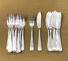 couverts à poisson ART DECO métal argenté BOULENGER modèle BETTY ménagère Table