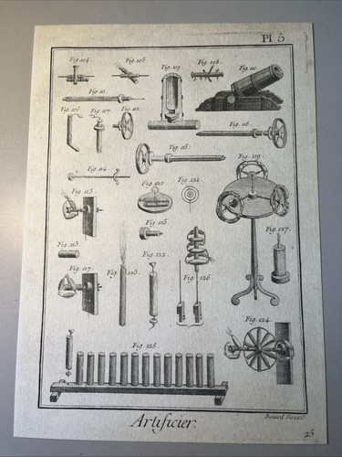 Artificier gravure xviiie - xviiie,