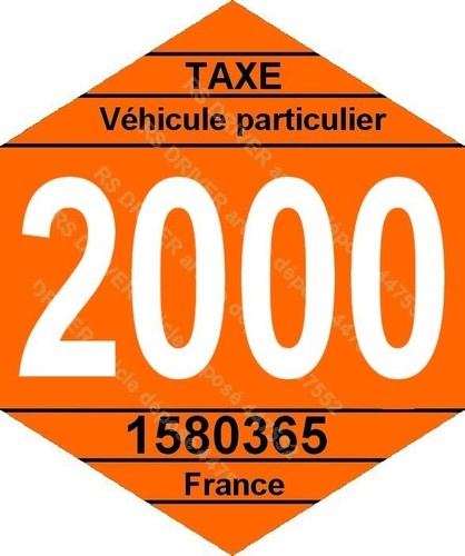 Vignette fiscale 2000 - vignette, pour