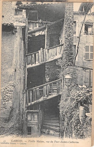 Cpa cahors vieille maison - cahors,