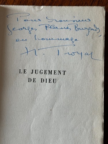 Livre avec envoi henri troyat - livre,