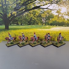 1.72 petits soldats cavaliers français peints waterloo voir description