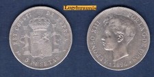 Espagne 5 Pesetas 1896 Alfonso