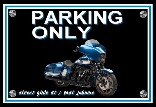 Plaque parking only harley - plaque,