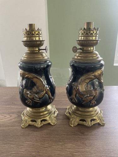 Ancienne paire lampes a - ancienne,