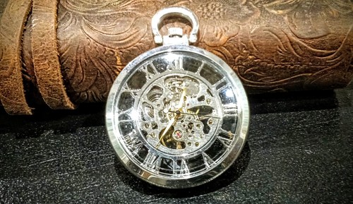 Montre gousset argentée - montre, À