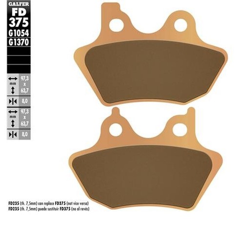 Plaquettes frein kh400 - de,