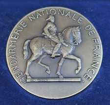 BELLE MÉDAILLE DE BRONZE "GENDARMERIE NATIONALE DE FRANCE " SIGNÉE  "GN. RISPAL"