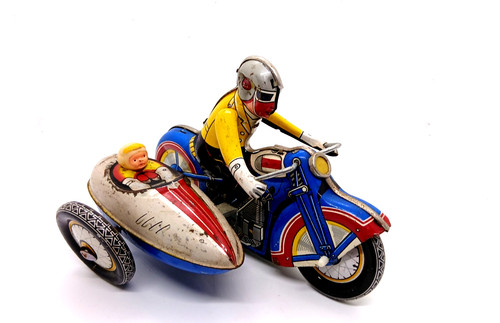 Moto side car mécanique - car,