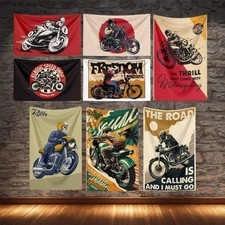 CAFE RACER Motorcycle Flag