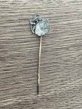 Ancienne épingle à cravate d'époque art nouveau en métal argenté
