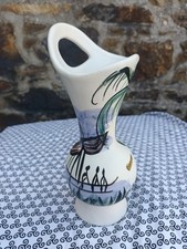 Vallauris vase décor village africain années 1950/1960