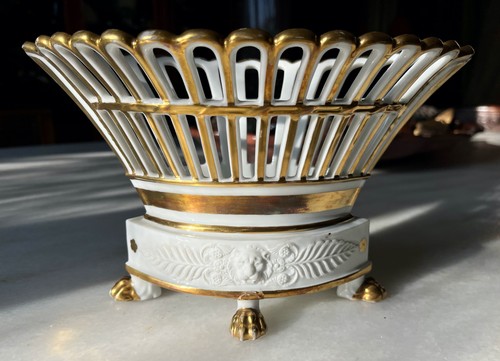 Coupe corbeille porcelaine - corbeille,