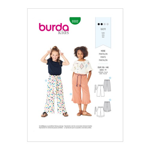 Burda kids 9302 jupe - burda,